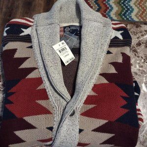 Men's Shawl Collar Cardigan Sweater - SZ LARGE